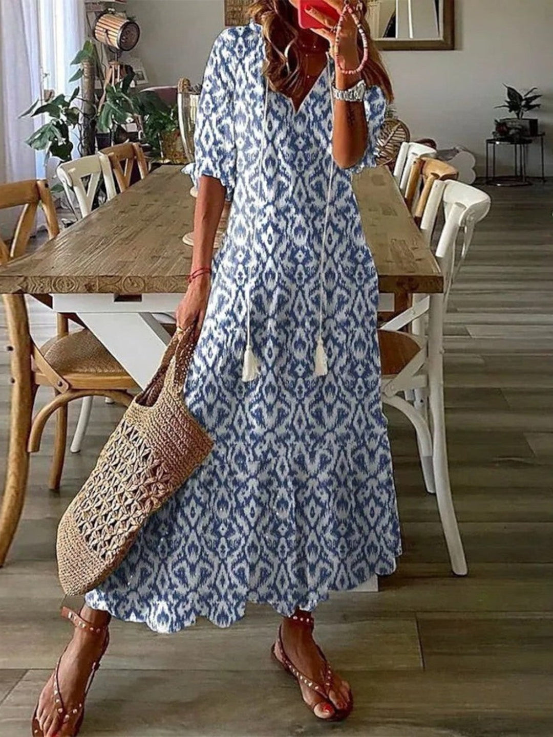 Avery | Boho V-Hals Sommerkjole