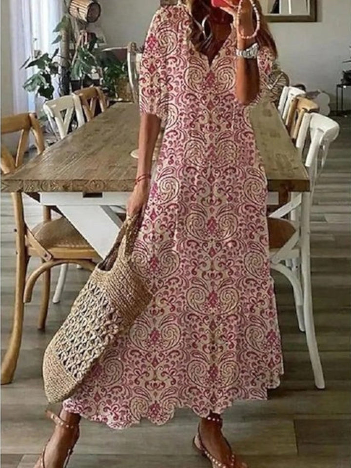 Avery | Boho V-Hals Sommerkjole