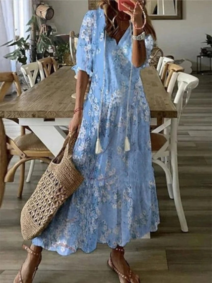 Avery | Boho V-Hals Sommerkjole