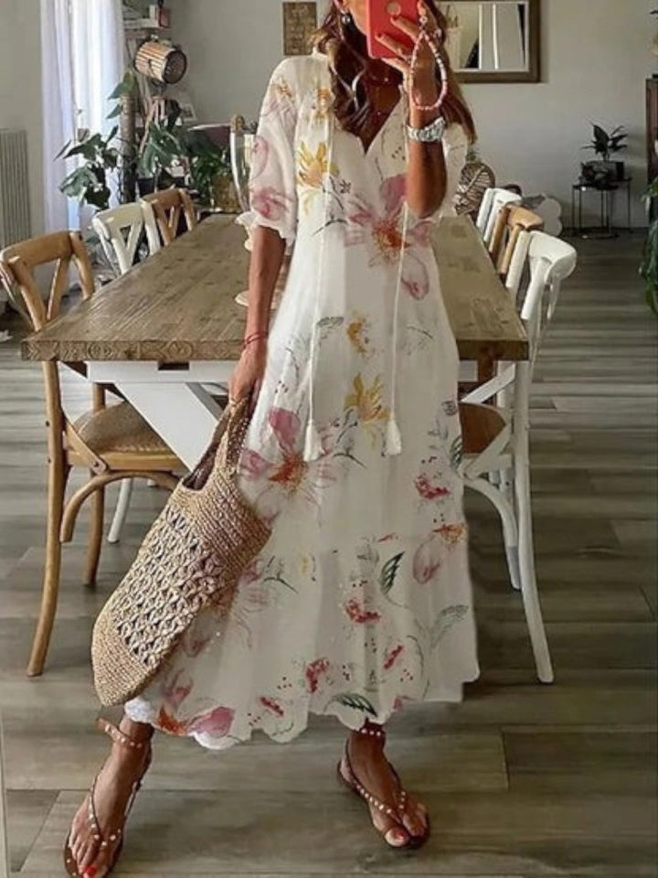 Avery | Boho V-Hals Sommerkjole