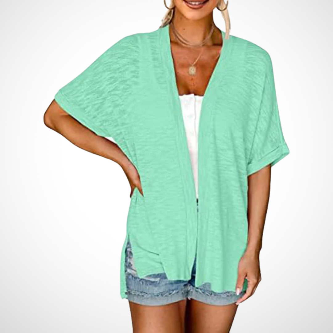 Lindsay | Afslappet Åben-Front Cardigan