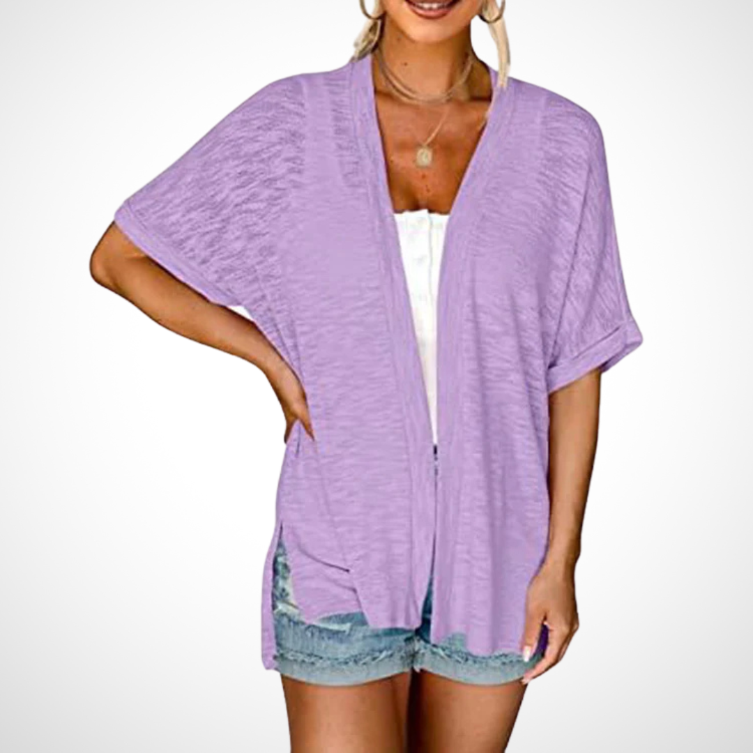 Lindsay | Afslappet Åben-Front Cardigan
