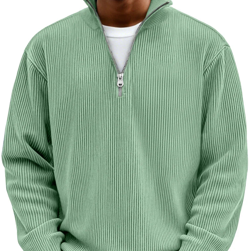 Chase | Stilfuld Lynlås Høj Hals Sweater