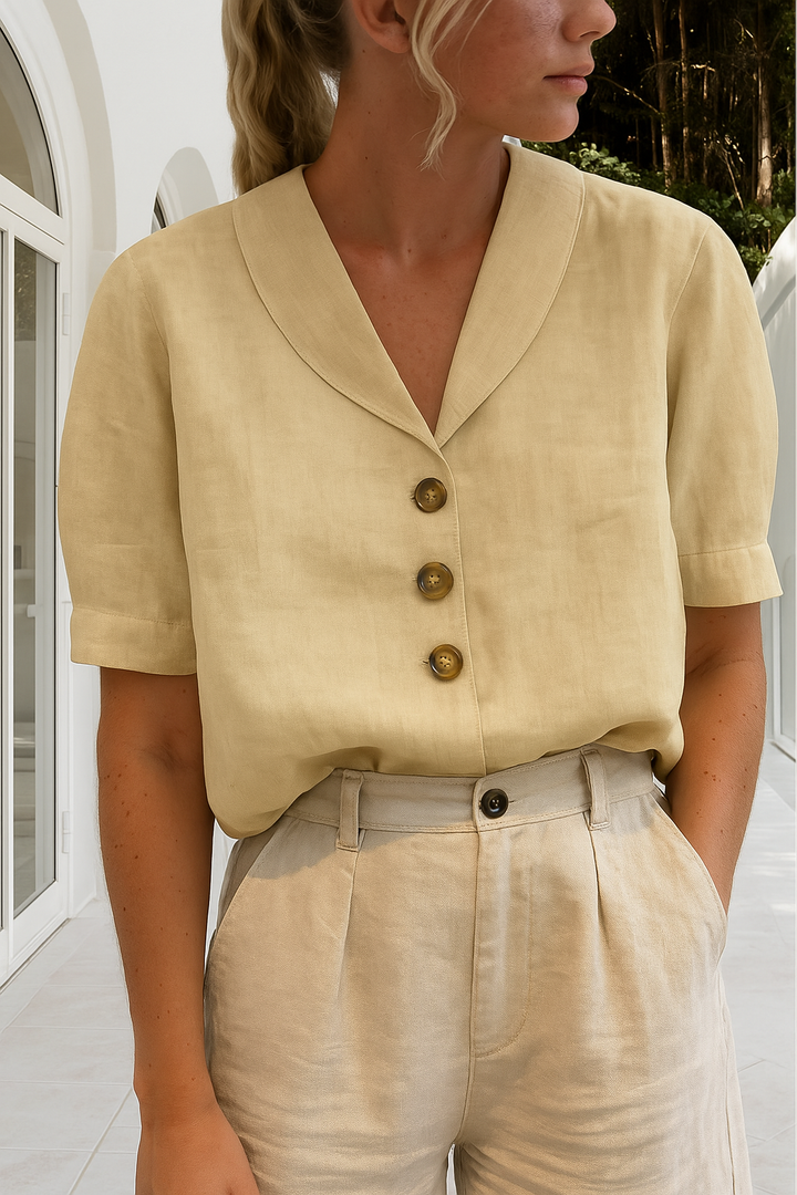 Constance | Forfinet Bluse med Knapper