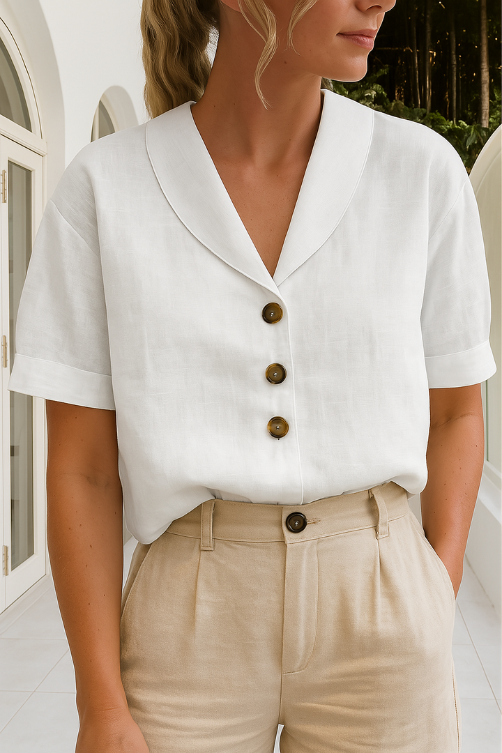 Constance | Forfinet Bluse med Knapper