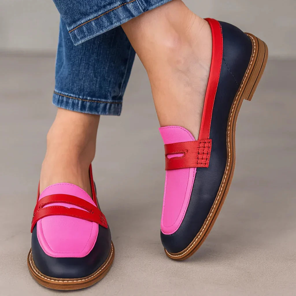 Hailey | Elegant To-Farvet Premium Loafers
