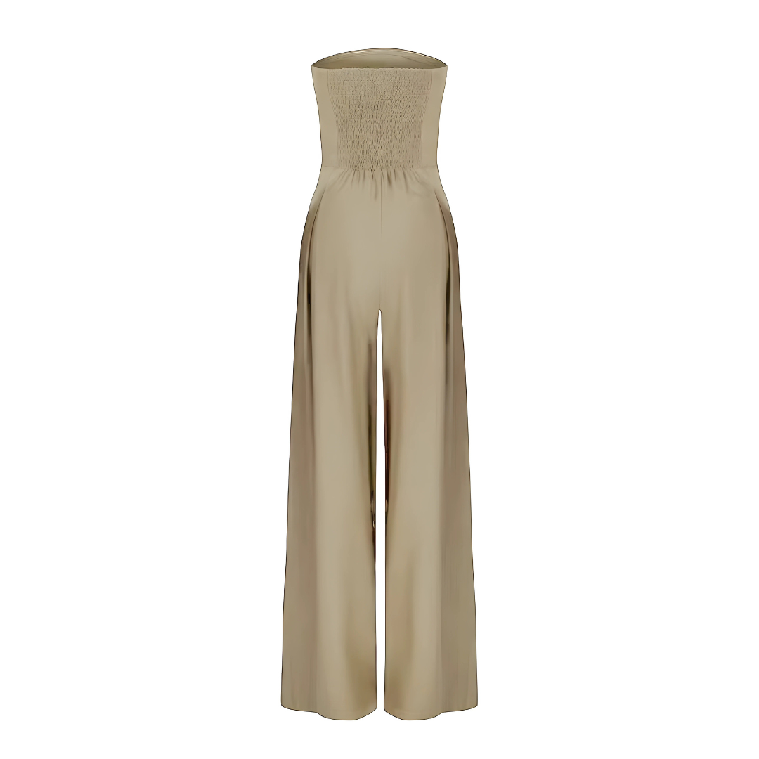 Amilia | Ærmeløs Bred Ben Jumpsuit