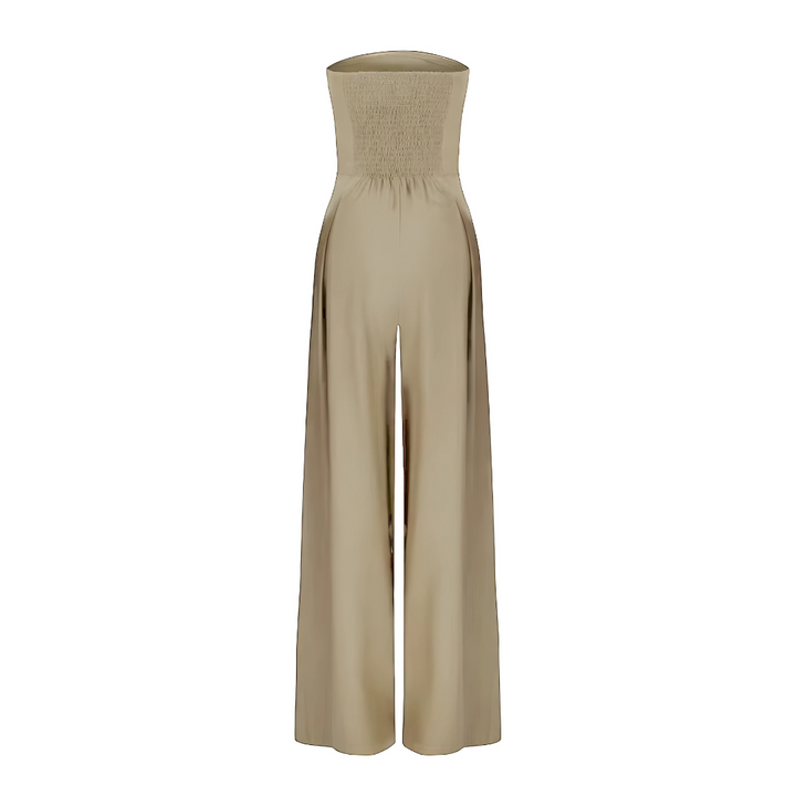 Amilia | Ærmeløs Bred Ben Jumpsuit