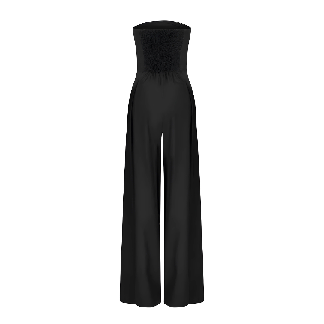 Amilia | Ærmeløs Bred Ben Jumpsuit