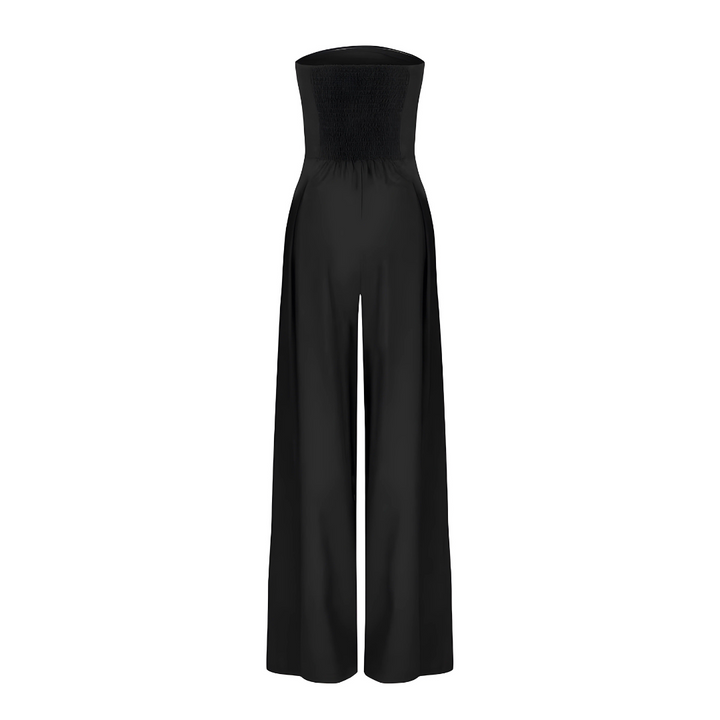 Amilia | Ærmeløs Bred Ben Jumpsuit