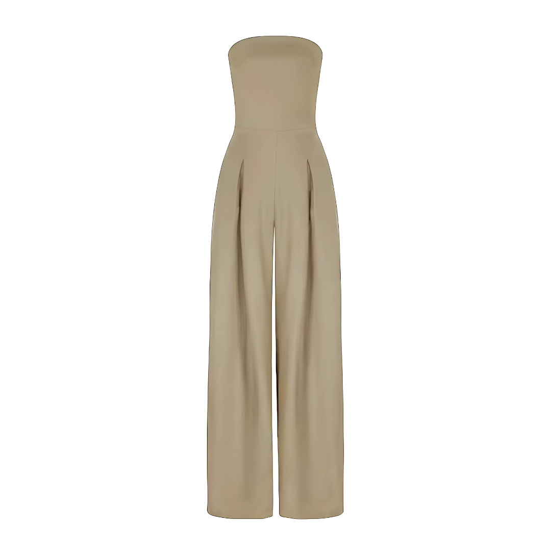 Amilia | Ærmeløs Bred Ben Jumpsuit