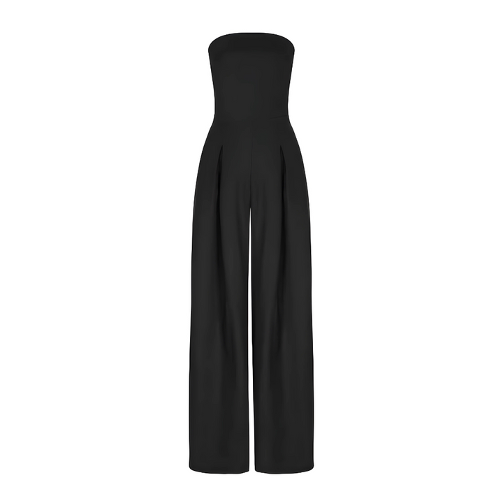 Amilia | Ærmeløs Bred Ben Jumpsuit