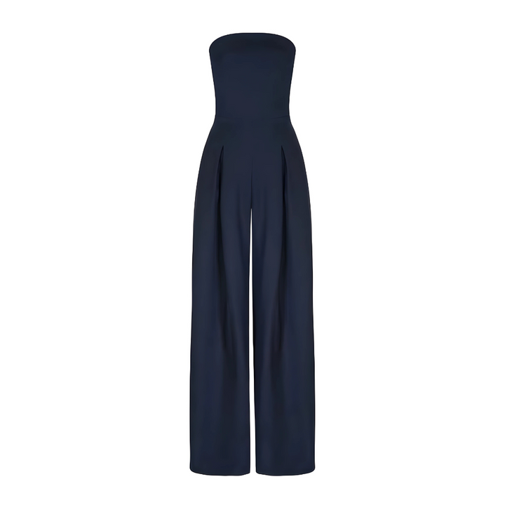 Amilia | Ærmeløs Bred Ben Jumpsuit