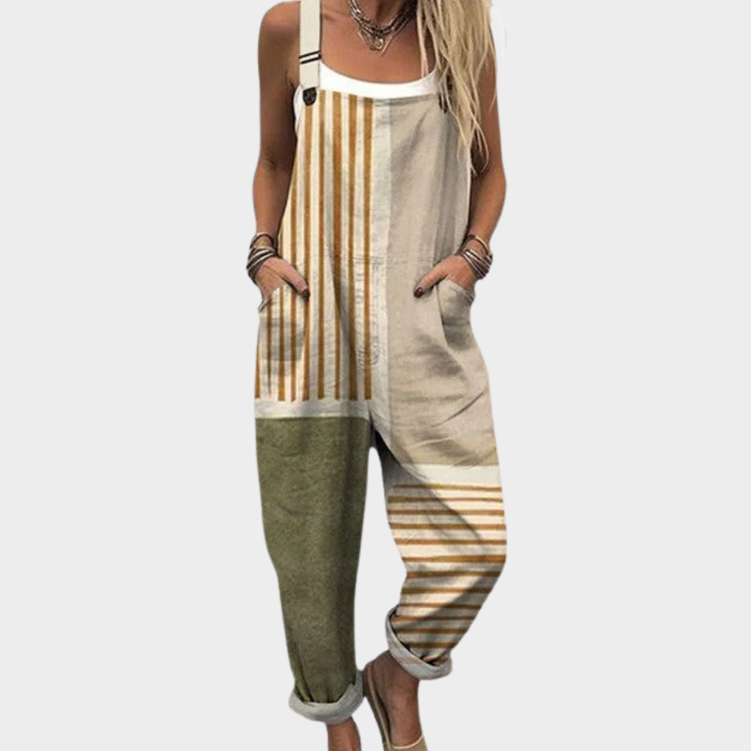 Daniela | Komfortabel Patch Print Jumpsuit