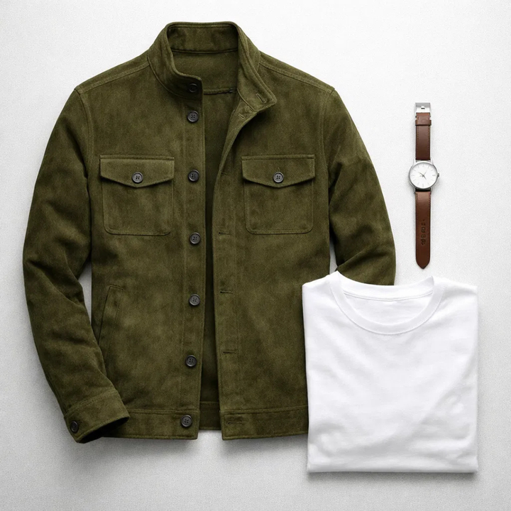 Jacob | Klassisk Pocket Suede Jakke