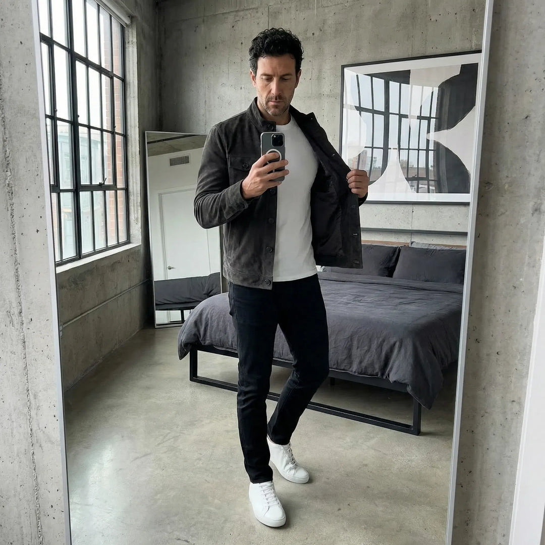 Jacob | Klassisk Pocket Suede Jakke