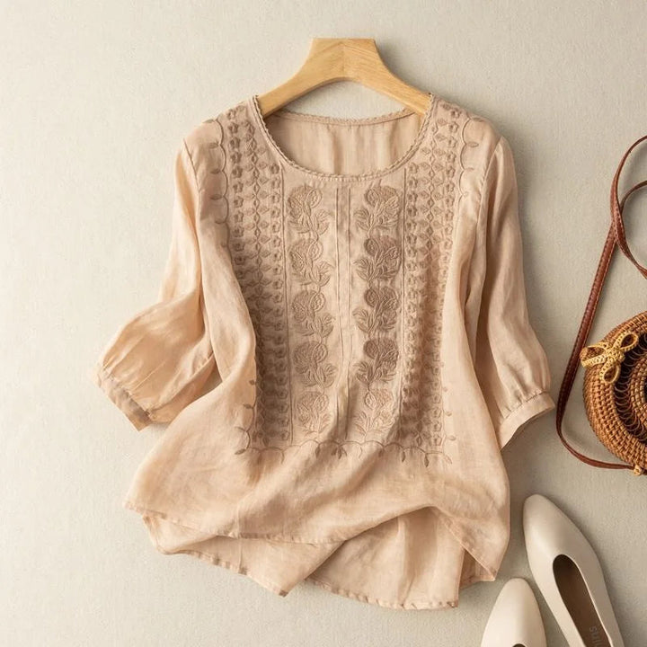 Marisol | Broderet Sommerbluse