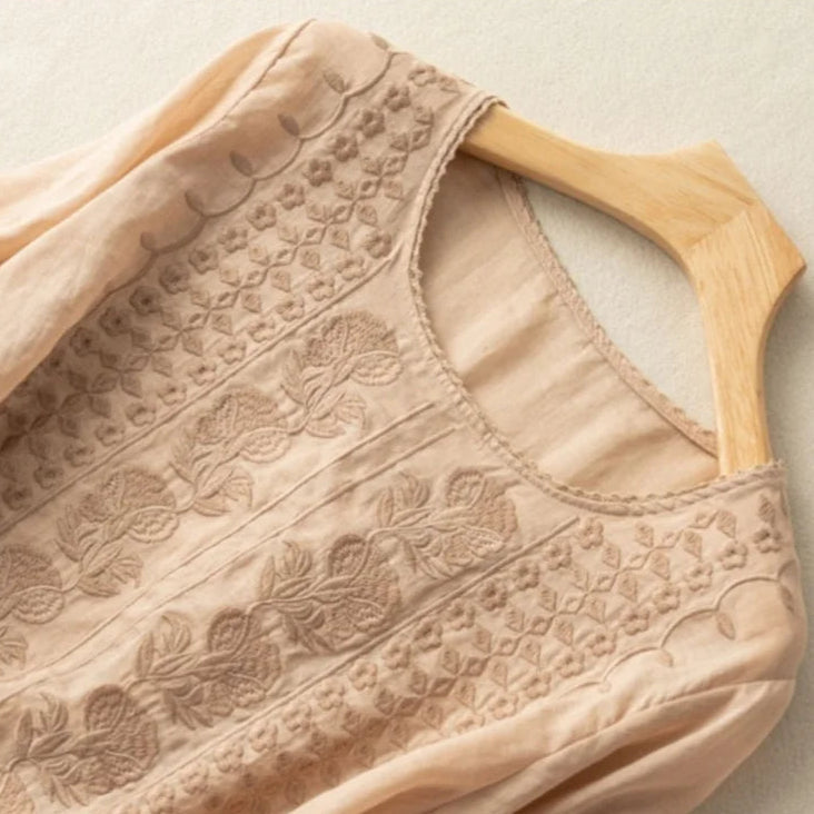 Marisol | Broderet Sommerbluse