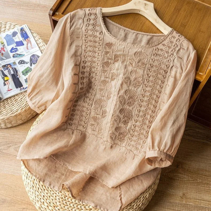Marisol | Broderet Sommerbluse