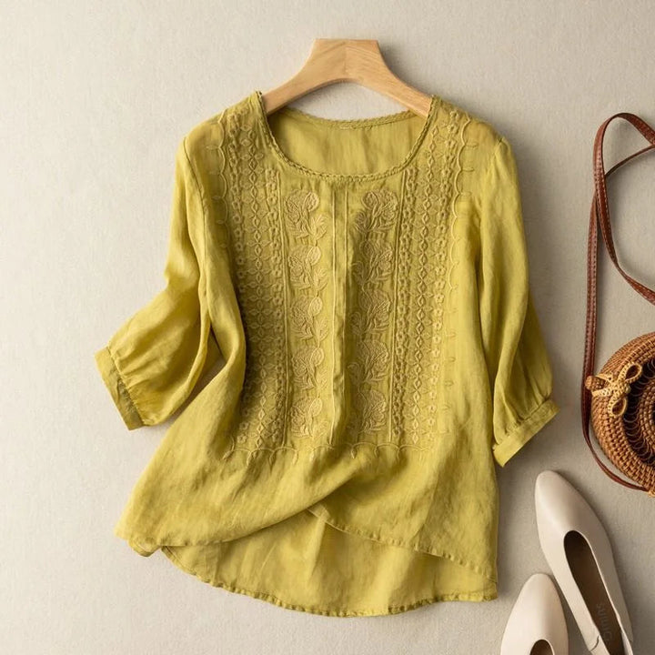 Marisol | Broderet Sommerbluse