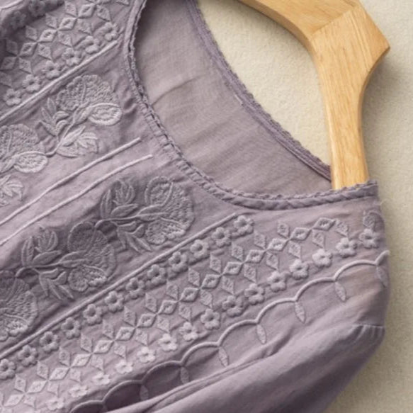 Marisol | Broderet Sommerbluse