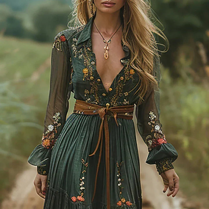 Rosetta | Broderet Bohemian Maxi Kjole