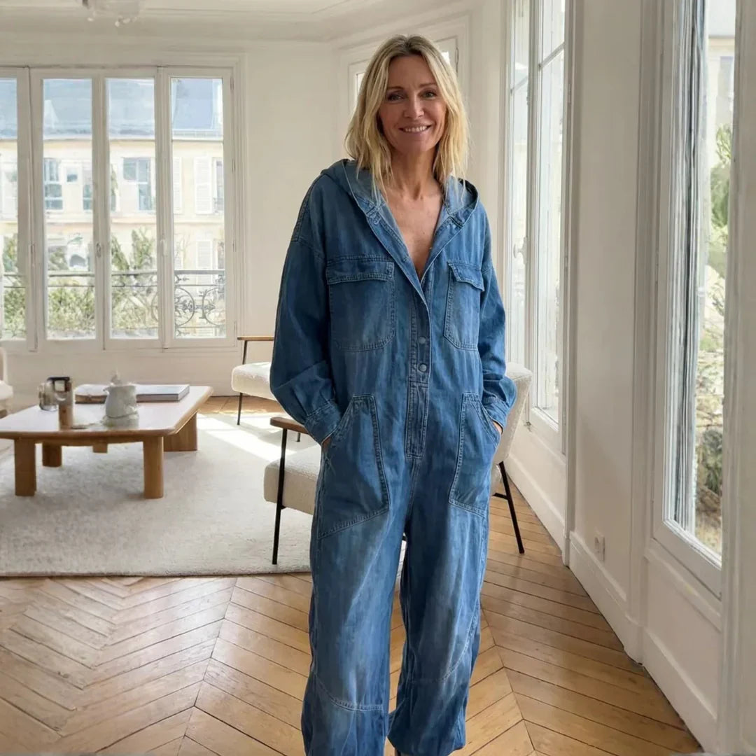 Sierra | Langærmet Hoodie Jumpsuit