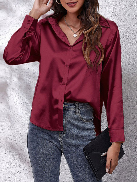 Heather | Elegant Langærmet Bluse