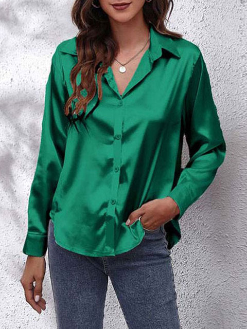 Heather | Elegant Langærmet Bluse