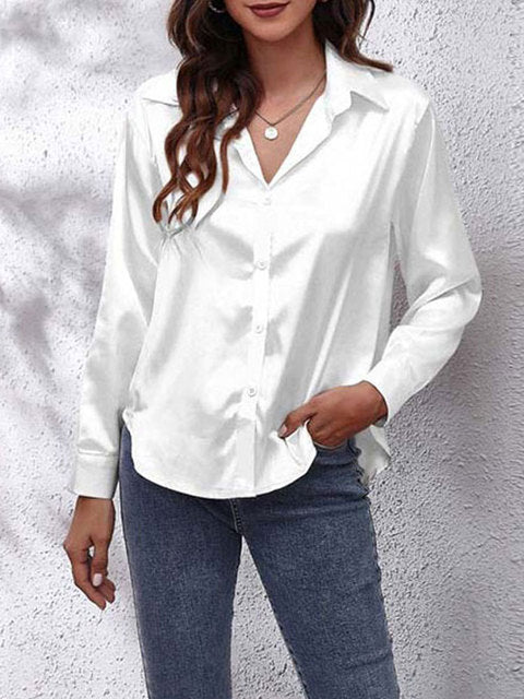 Heather | Elegant Langærmet Bluse