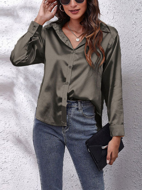 Heather | Elegant Langærmet Bluse