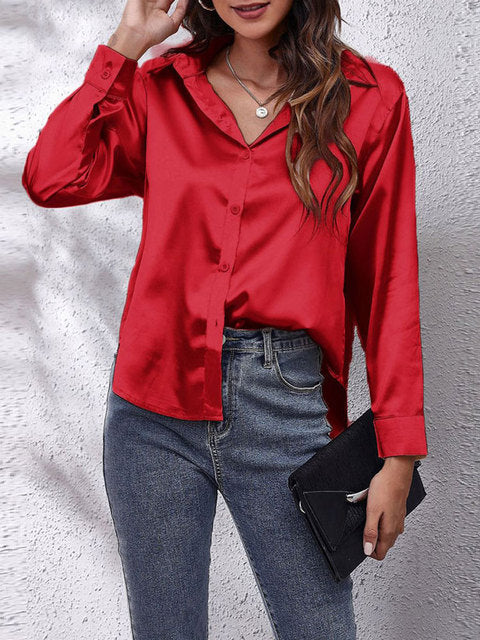 Heather | Elegant Langærmet Bluse
