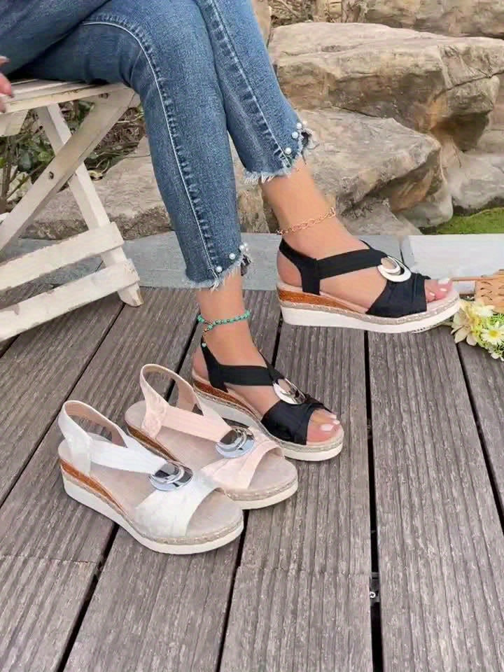 Aria | Flettet Reb Platform Sandaler
