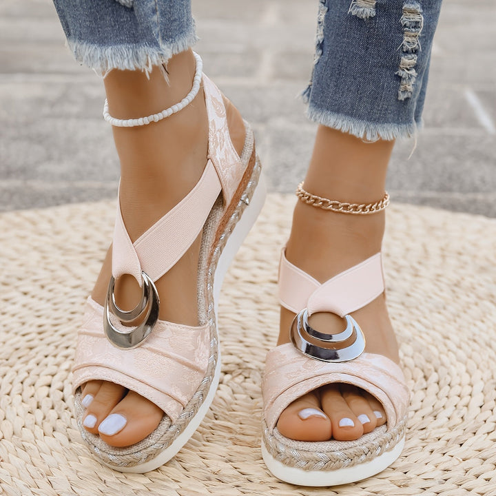 Aria | Flettet Reb Platform Sandaler