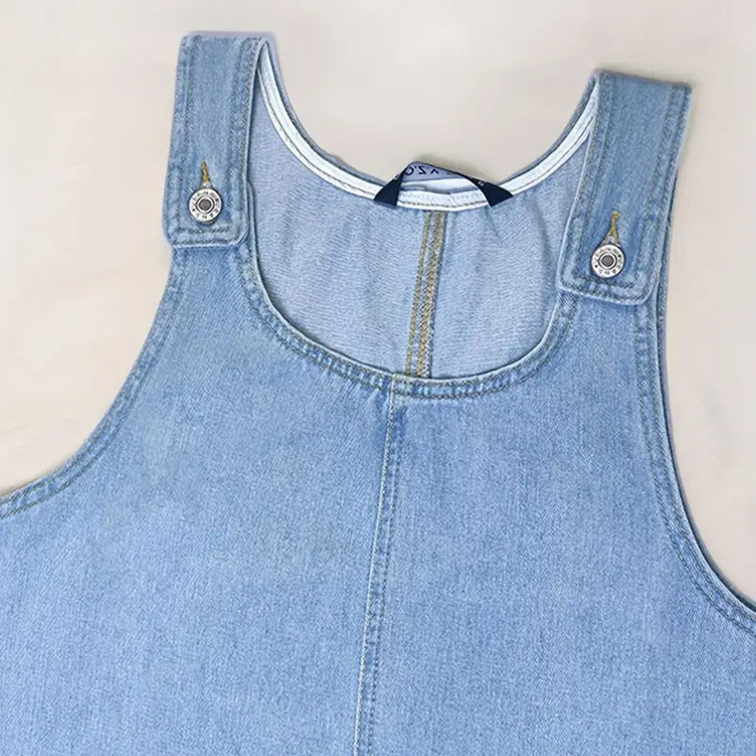 Deby | Behagelig ærmeløs denimkjole