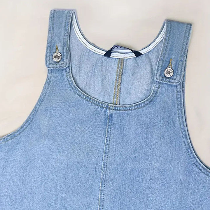 Deby | Behagelig ærmeløs denimkjole