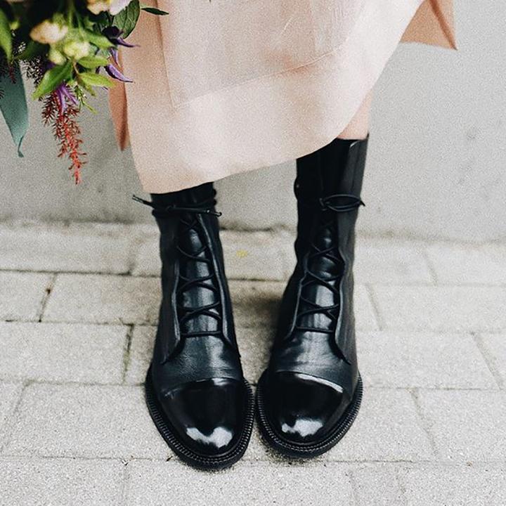 Sophia | Elegant Snørebånd Ankelstøvler