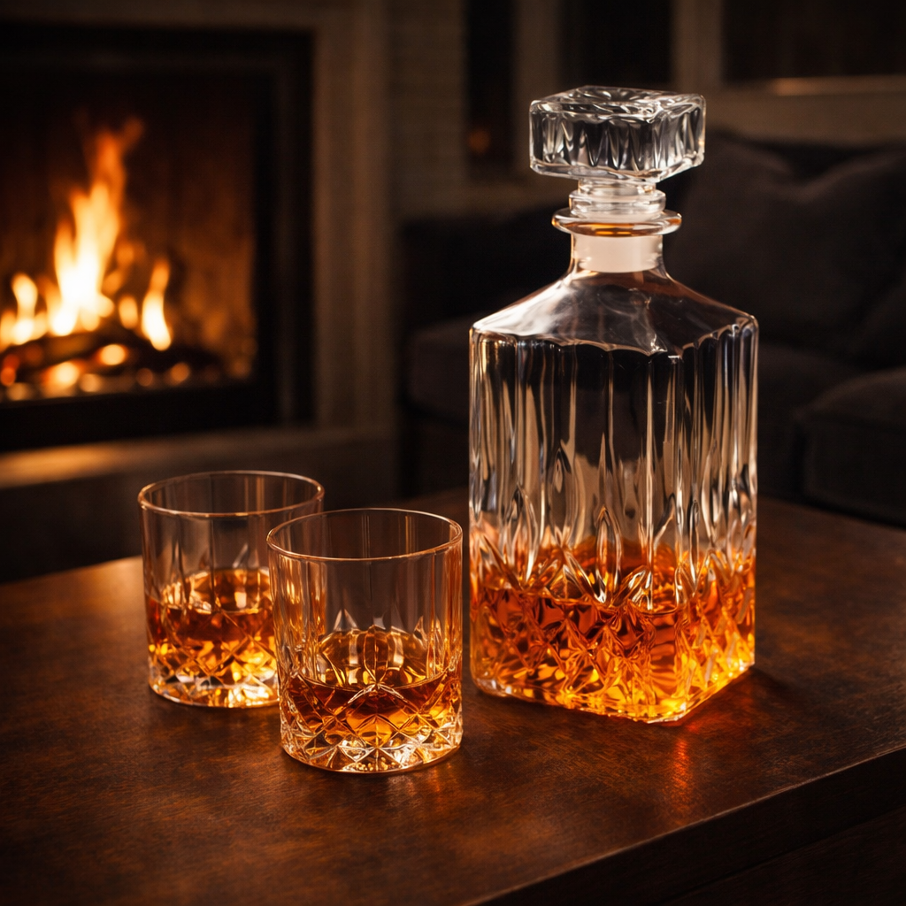 Shane | Whiskyflaske Sæt med Flaske og Glas