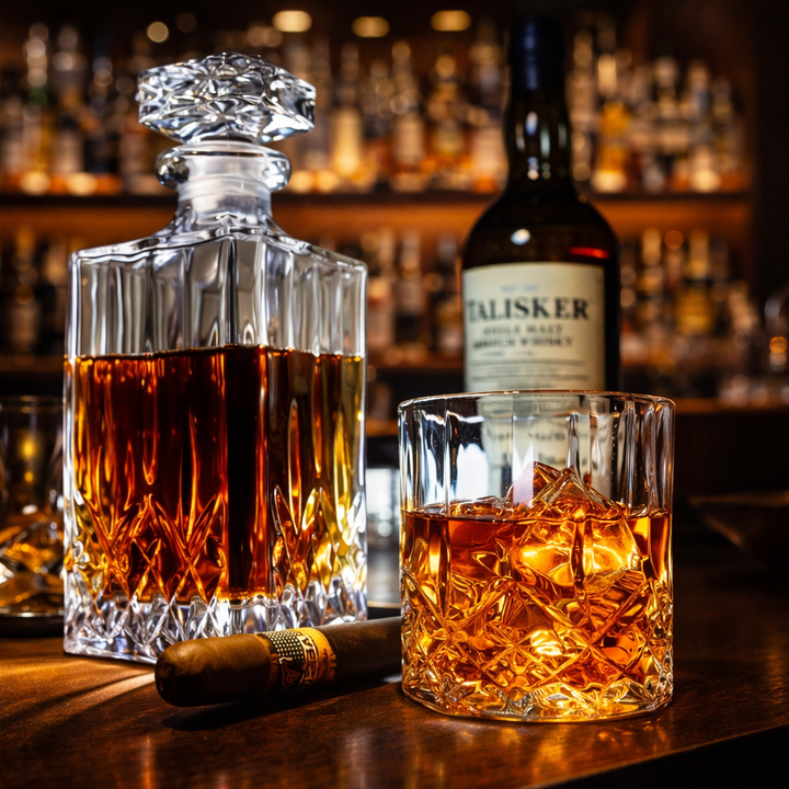 Shane | Whiskyflaske Sæt med Flaske og Glas