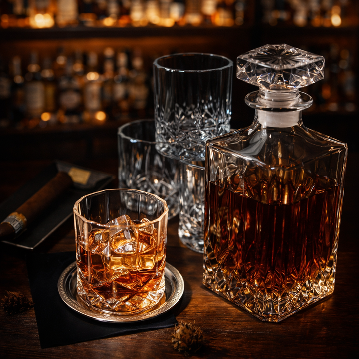 Shane | Whiskyflaske Sæt med Flaske og Glas