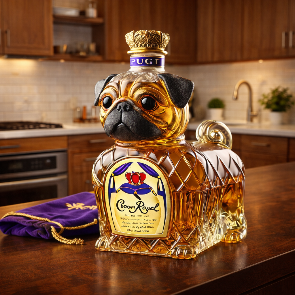 Russell | Whiskyflaske Fransk Bulldog Design