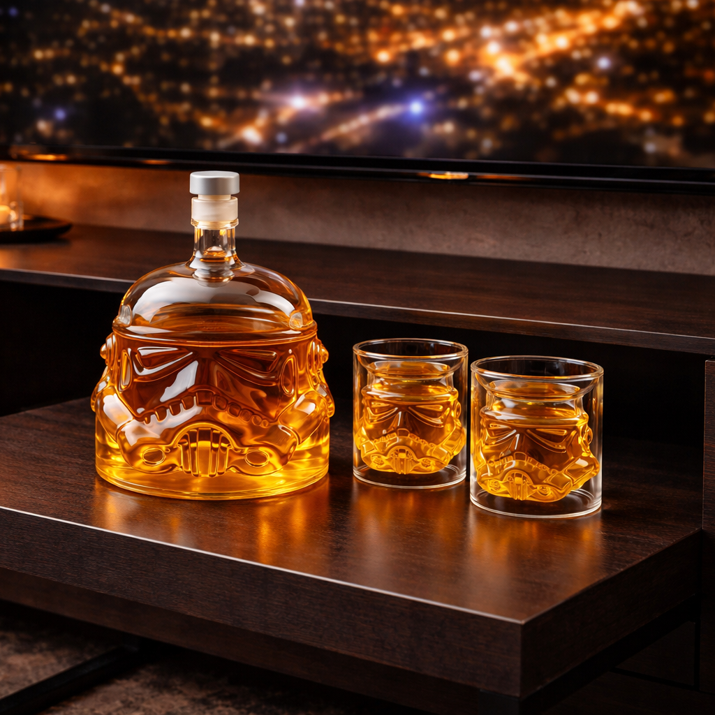 Darren | Whiskyflaske Sæt Flaske og Glas