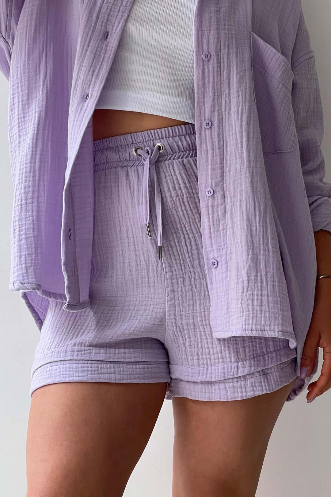 Aurora | Stilfuld Cardigan og Shorts Sæt