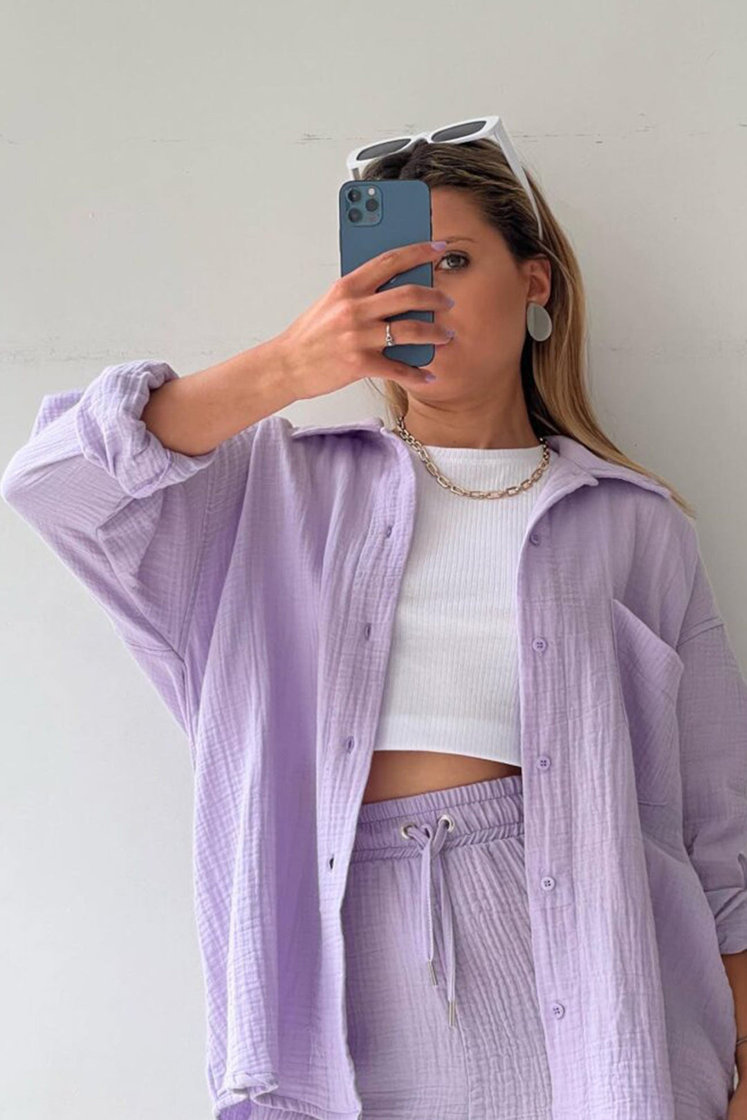 Aurora | Stilfuld Cardigan og Shorts Sæt