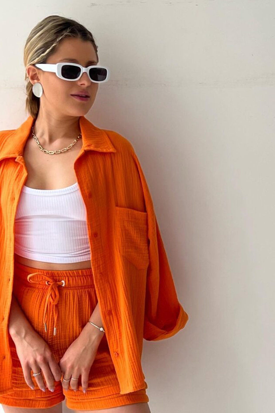 Aurora | Stilfuld Cardigan og Shorts Sæt