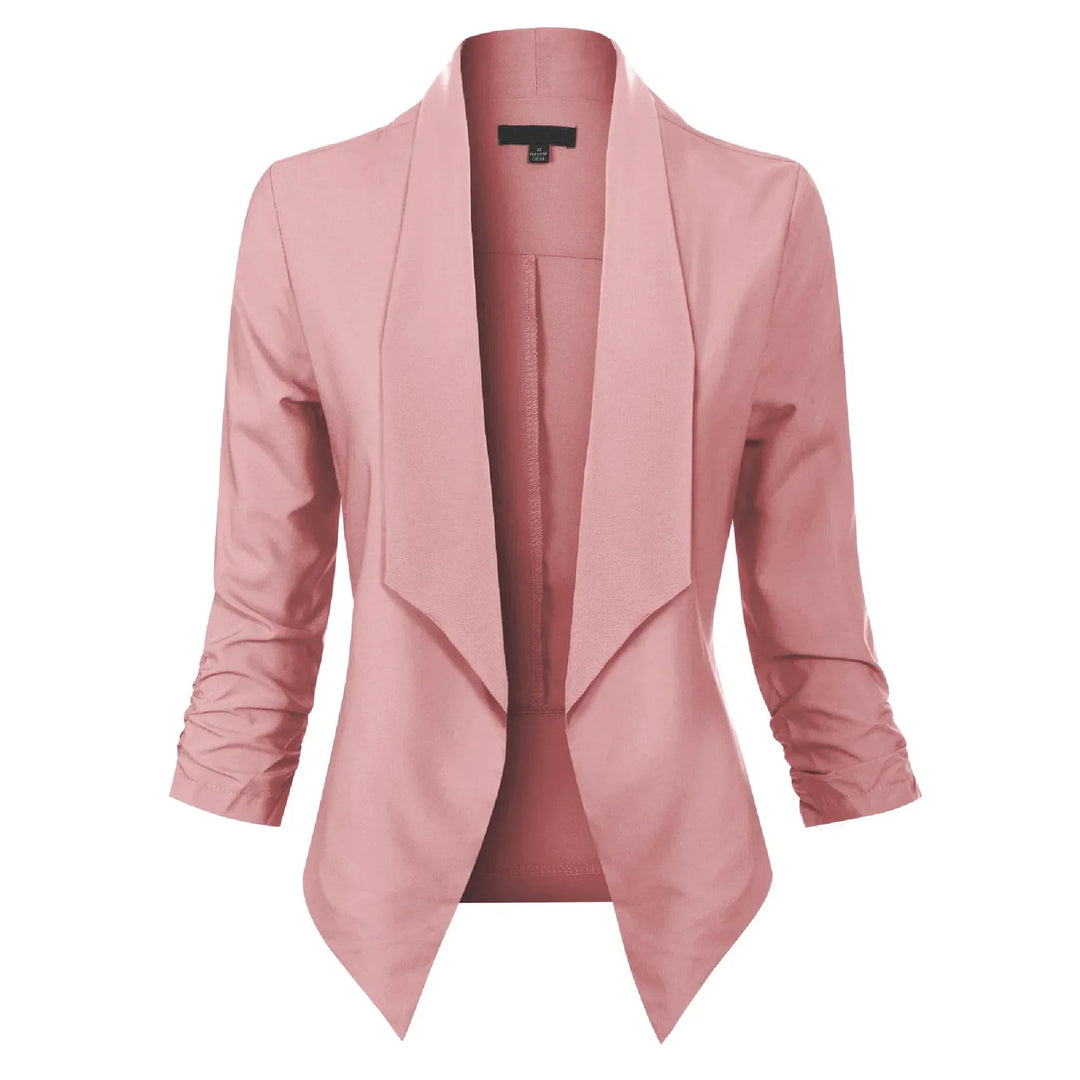 Penelope | Åben-Front Draperet Blazer