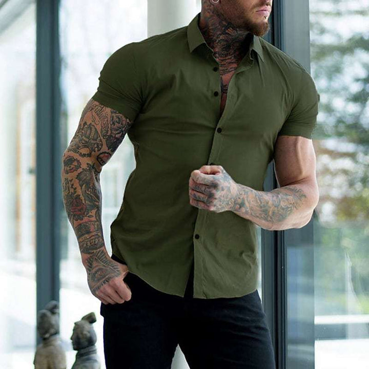 Blake | Slim Fit Kortærmet Skjorte