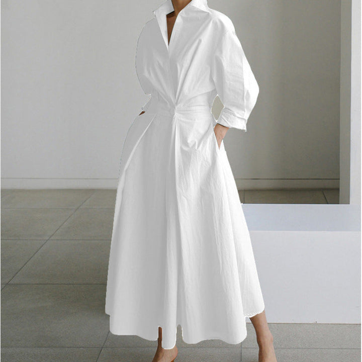 Alora | Elegant Front Wrap Krave Maxi Kjole