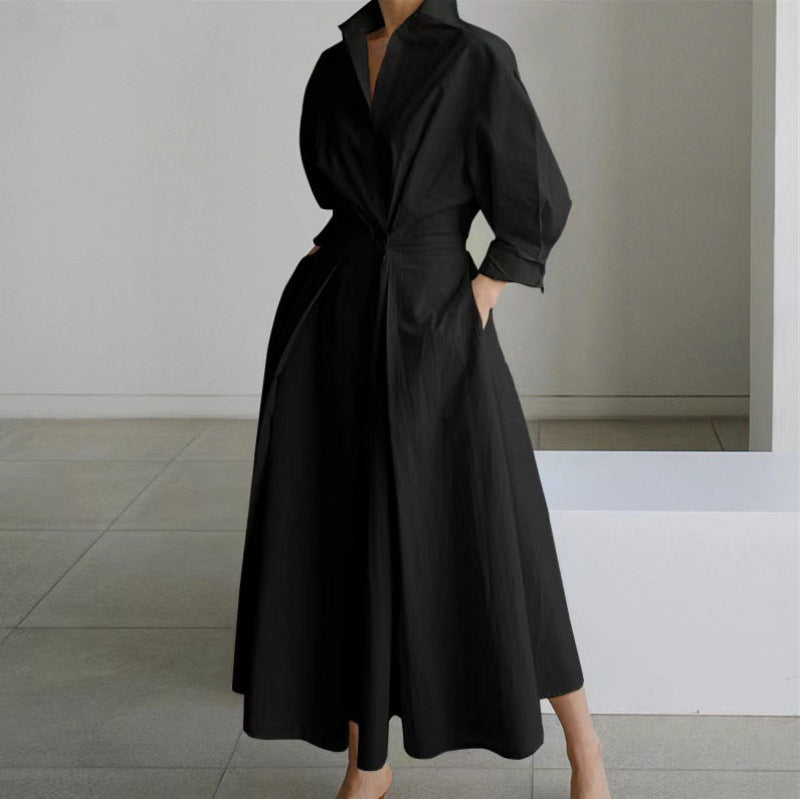 Alora | Elegant Front Wrap Krave Maxi Kjole