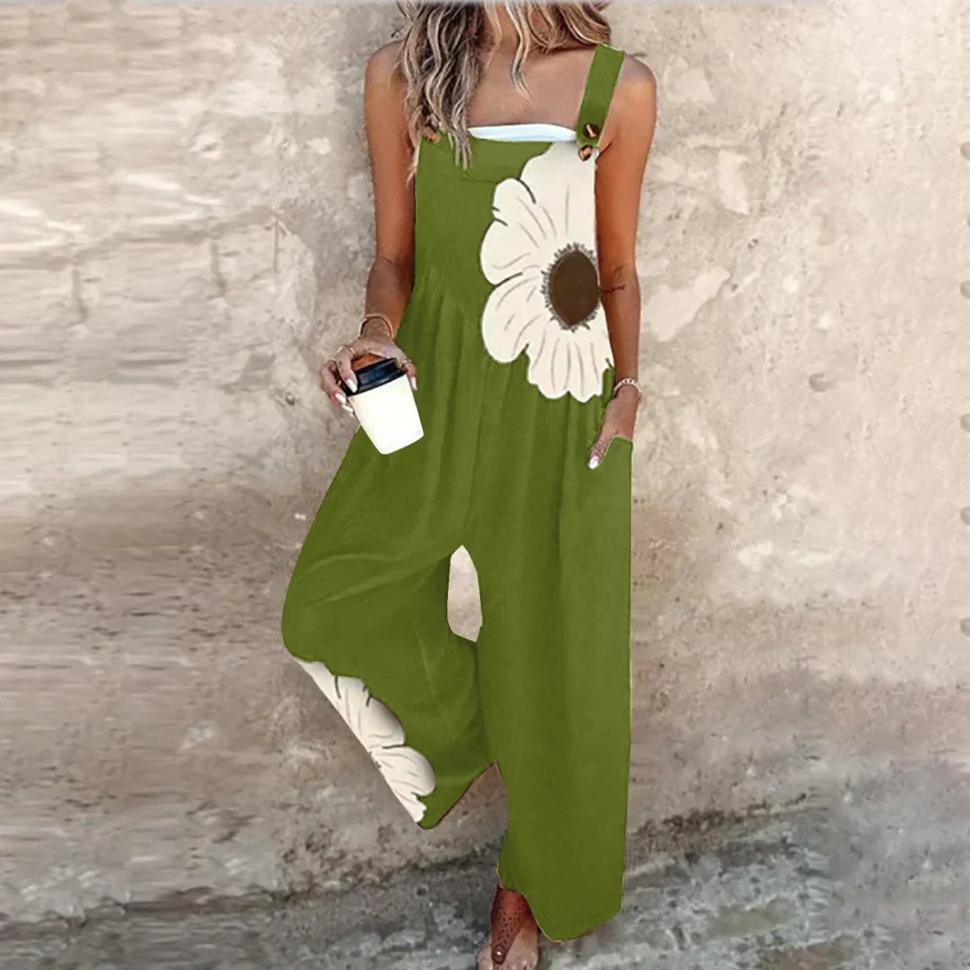 Marissa | Stilfuld Blomster Wide Leg Jumpsuit